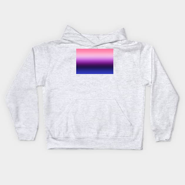 Genderfluid Pride Flag Gradient Kids Hoodie by JustGottaDraw